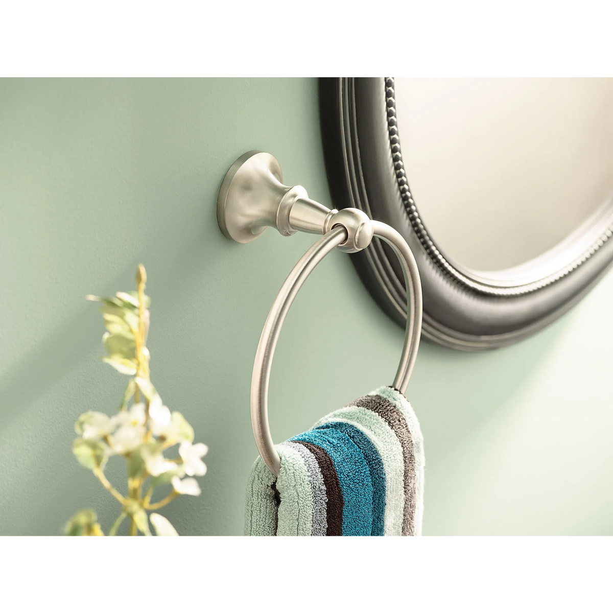 Moen Vale Towel Ring DN4486 in Brushed Nickel (DN4486BN) - view 3