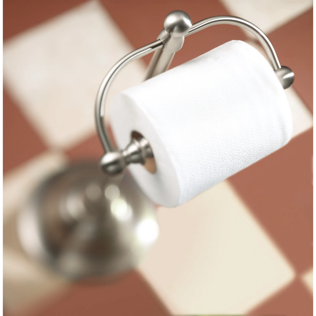 Moen Sage Freestanding Toilet Paper Holder DN6850 in Brushed Nickel (DN6850BN) - view 4