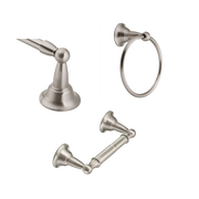 Moen Sage Towel Bar/Towel Ring DN6893 in Brushed Nickel (DN6893BN)