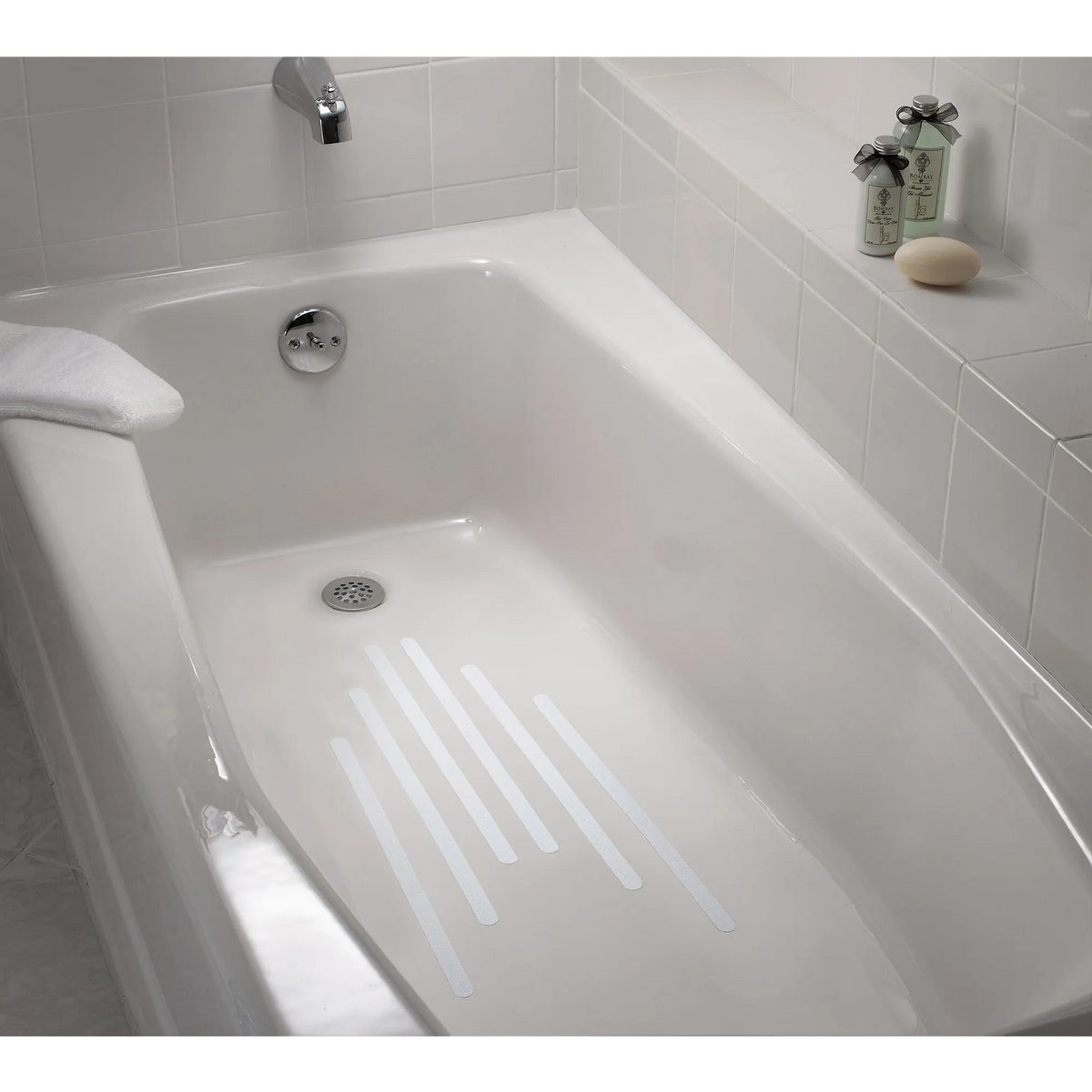 Moen Home Care Non-Slip Adhesive Tub Strips DN7045 in Glacier (DN7045) - view 2