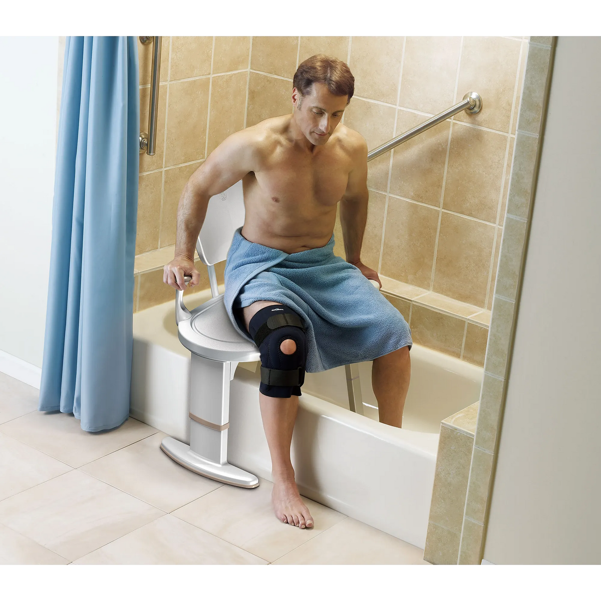 Moen Home Care Transfer Bench DN7105 in Glacier (DN7105) - view 3