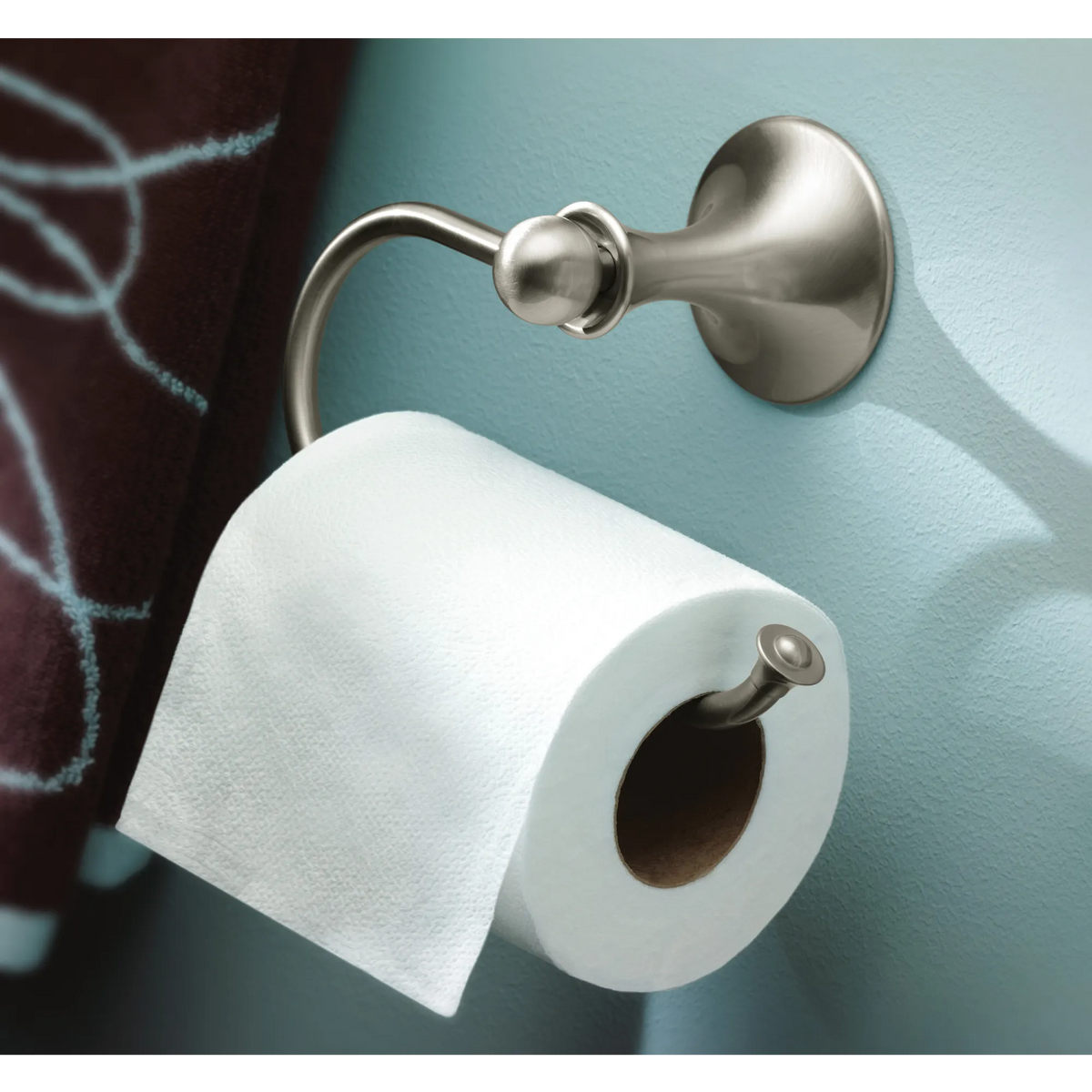 Moen Lounge European Toilet Paper Holder DN7708 in Brushed Nickel (DN7708BN) - view 2