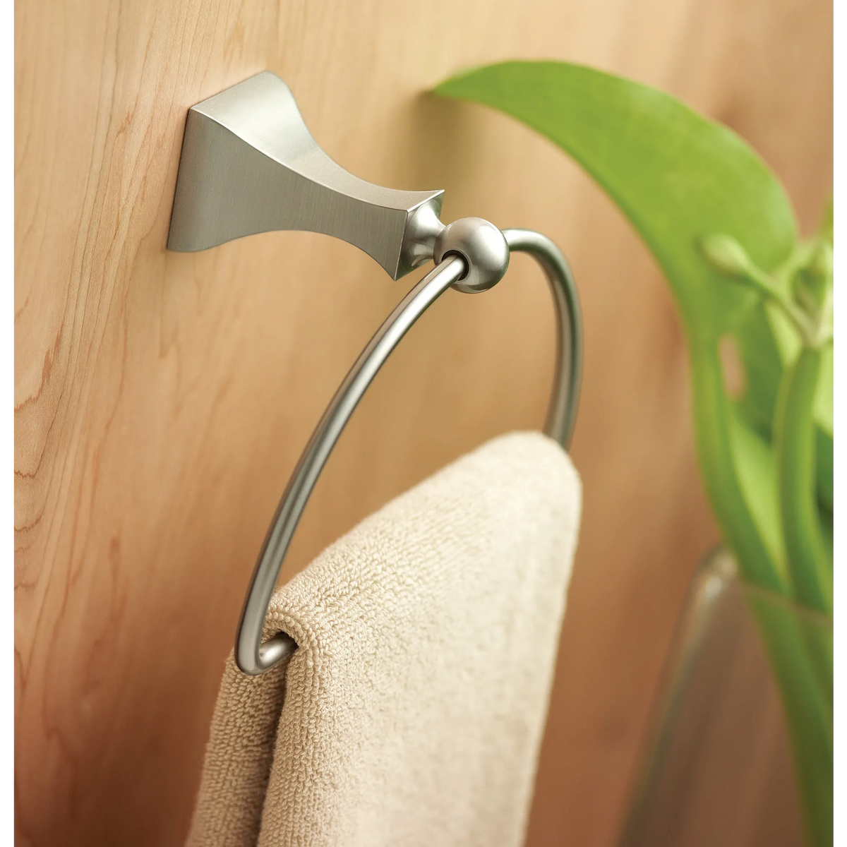 Moen Retreat Towel Ring DN8386 in Brushed Nickel (DN8386BN) - view 4