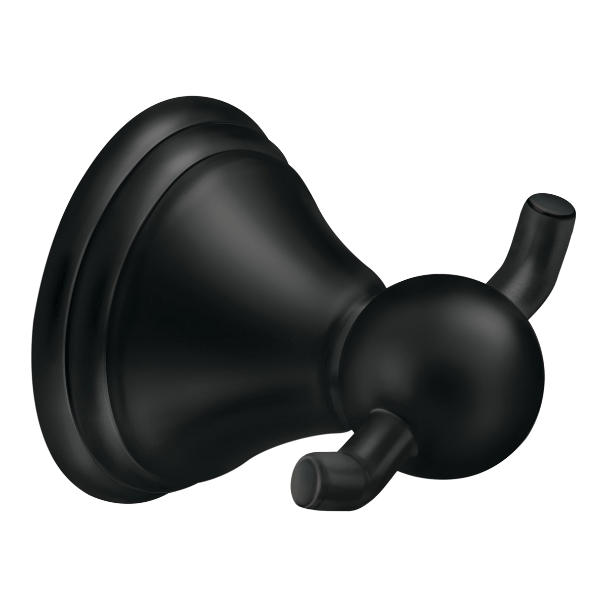 Moen Preston Double Robe Hook DN8403 in Matte Black (DN8403BL)