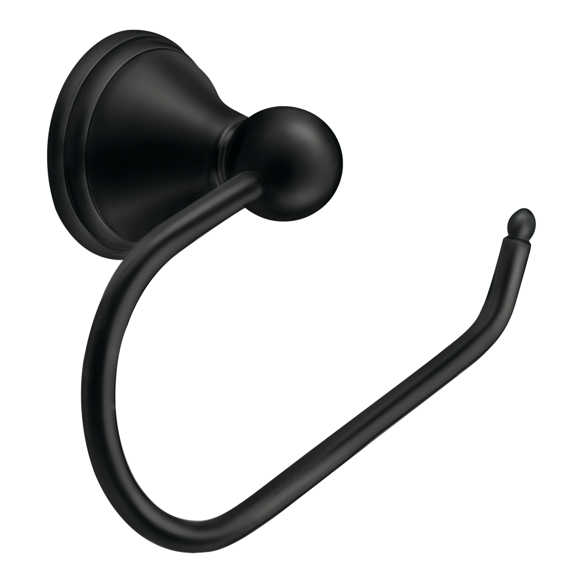 Moen Preston European Toilet Paper Holder DN8408 in Matte Black (DN8408BL)