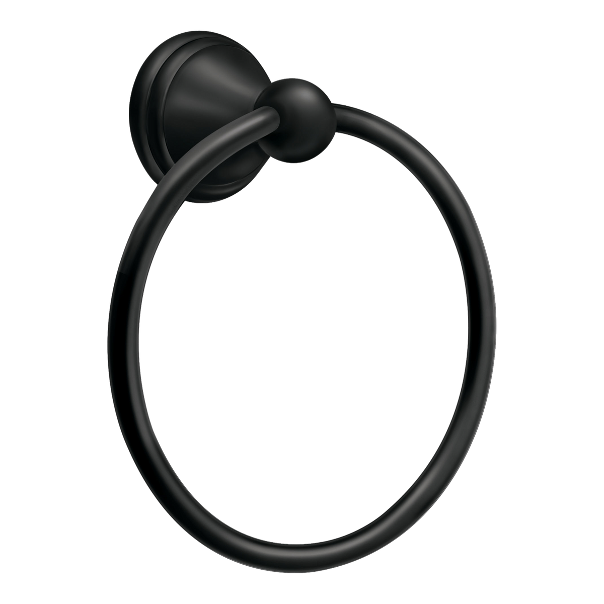Moen Preston Towel Ring DN8486 in Matte Black (DN8486BL)