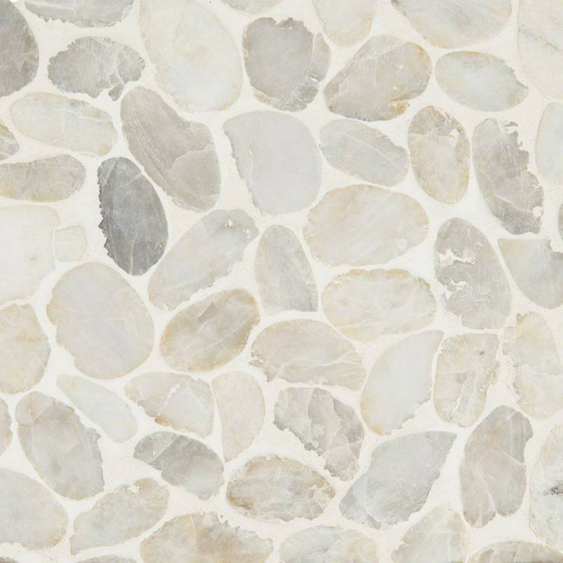 MSI Dorado Pebble Tumbled Marble mosaic (SMOT-PEB-DORADO) – MSI product image