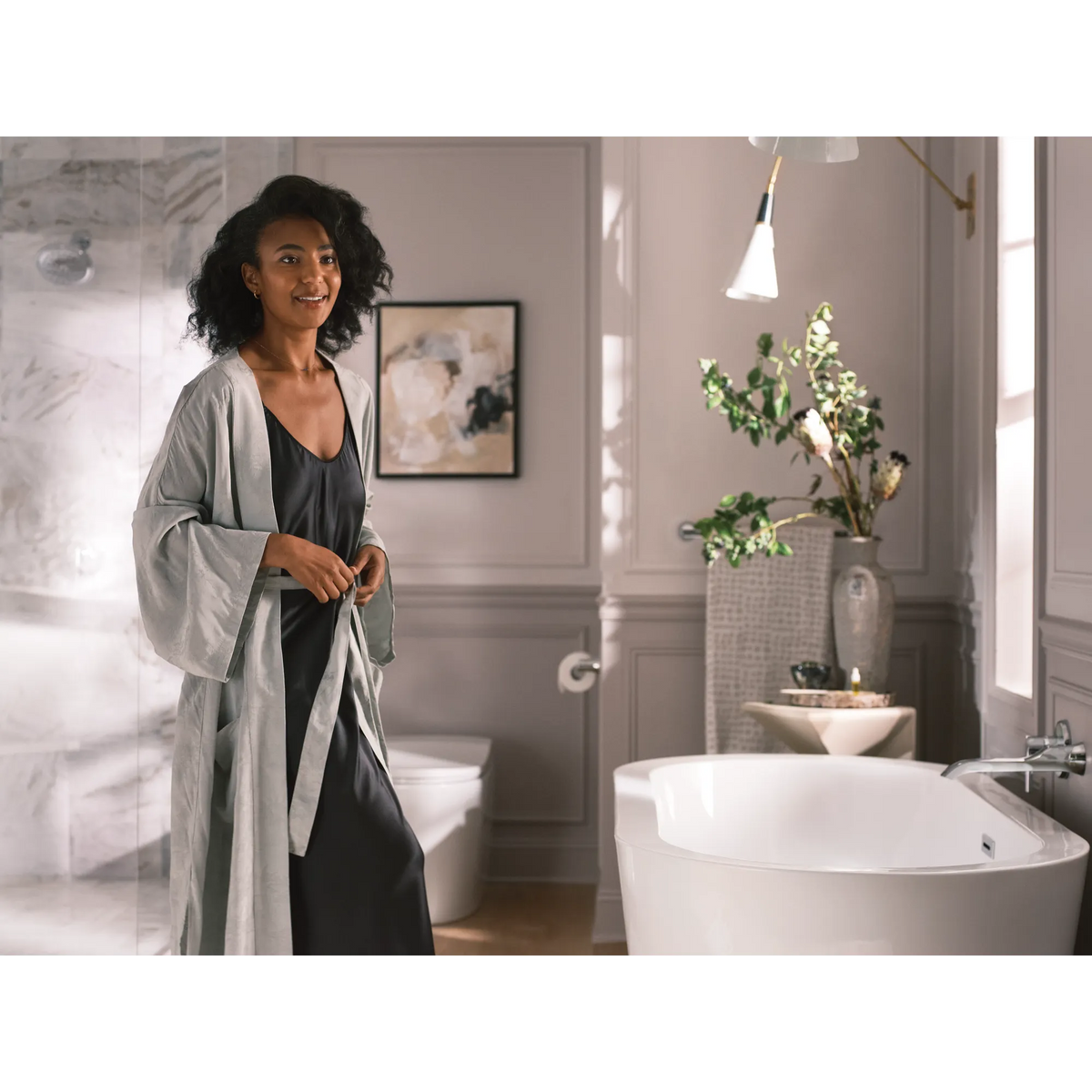 Moen Doux Single-Handle Non-Diverter Wall-Mount Tub Filler WTS981 in Chrome (WTS981) - view 10