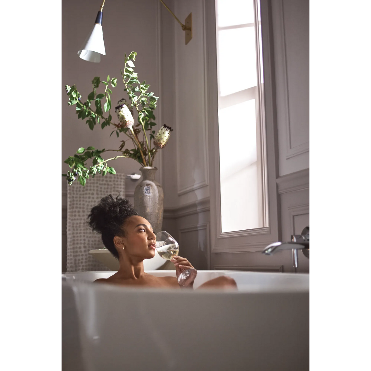Moen Doux Single-Handle Non-Diverter Wall-Mount Tub Filler WTS981 in Chrome (WTS981) - view 12