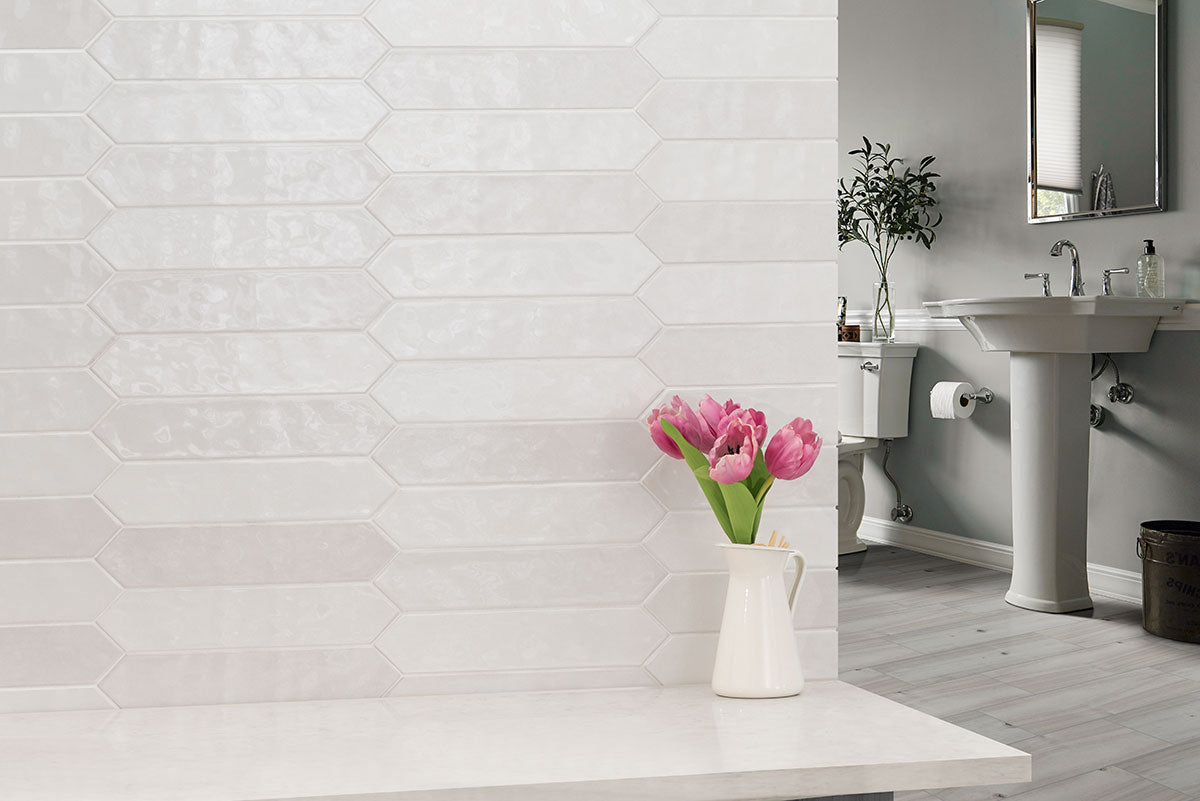 MSI Renzo Dove Picket 2.5 x 13 Glossy Ceramic tile (NRENDOVPIC2.5X13) – MSI room scene
