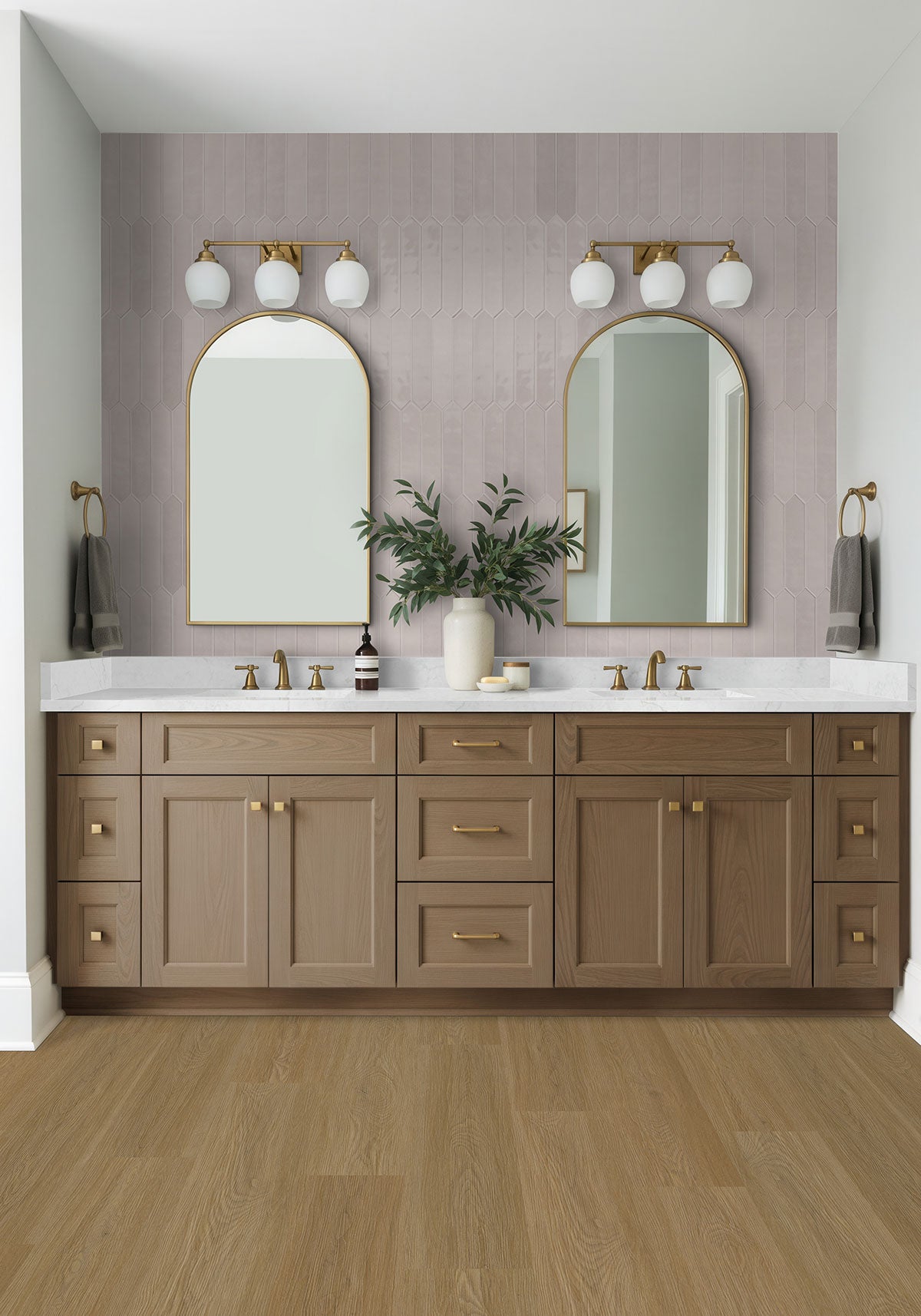 MSI Renzo Dove Picket 2.5 x 13 Glossy Ceramic tile (NRENDOVPIC2.5X13) – MSI room scene (bathroom)