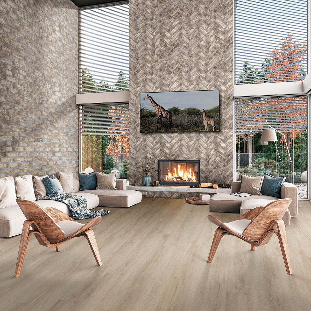 MSI Doverton Gray 2.25 x 7.5 Natural Clay mosaic (SMOT-CLABRI-DOVGRA2.25X7.5) – MSI room scene