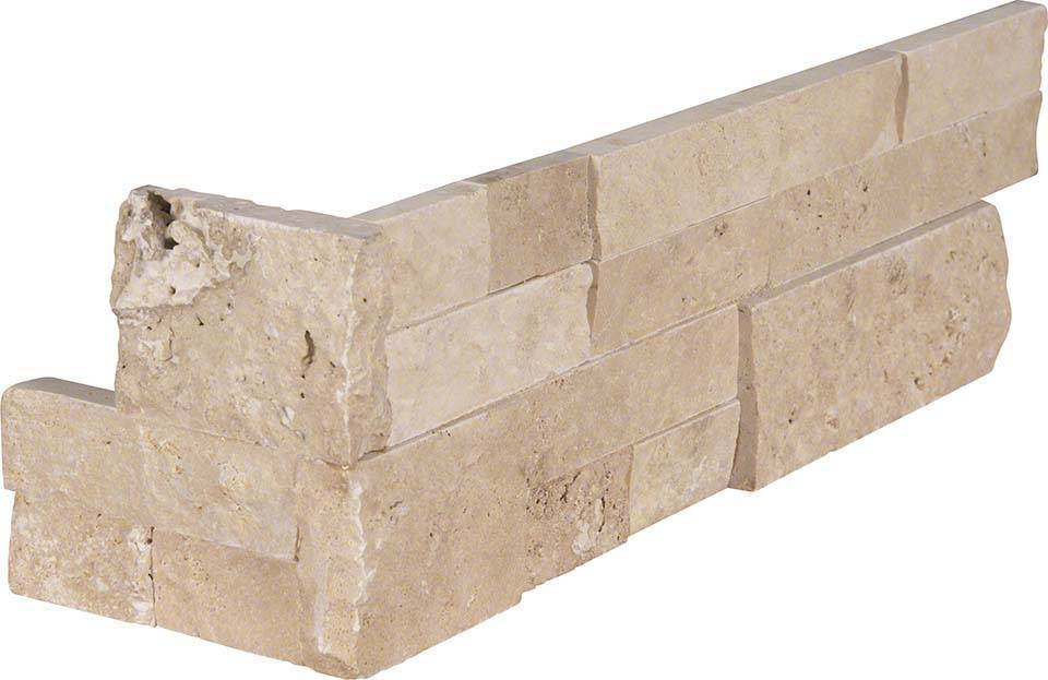 MSI Durango Cream stacked stone 6 x 24 (LPNLTDURCRE624)