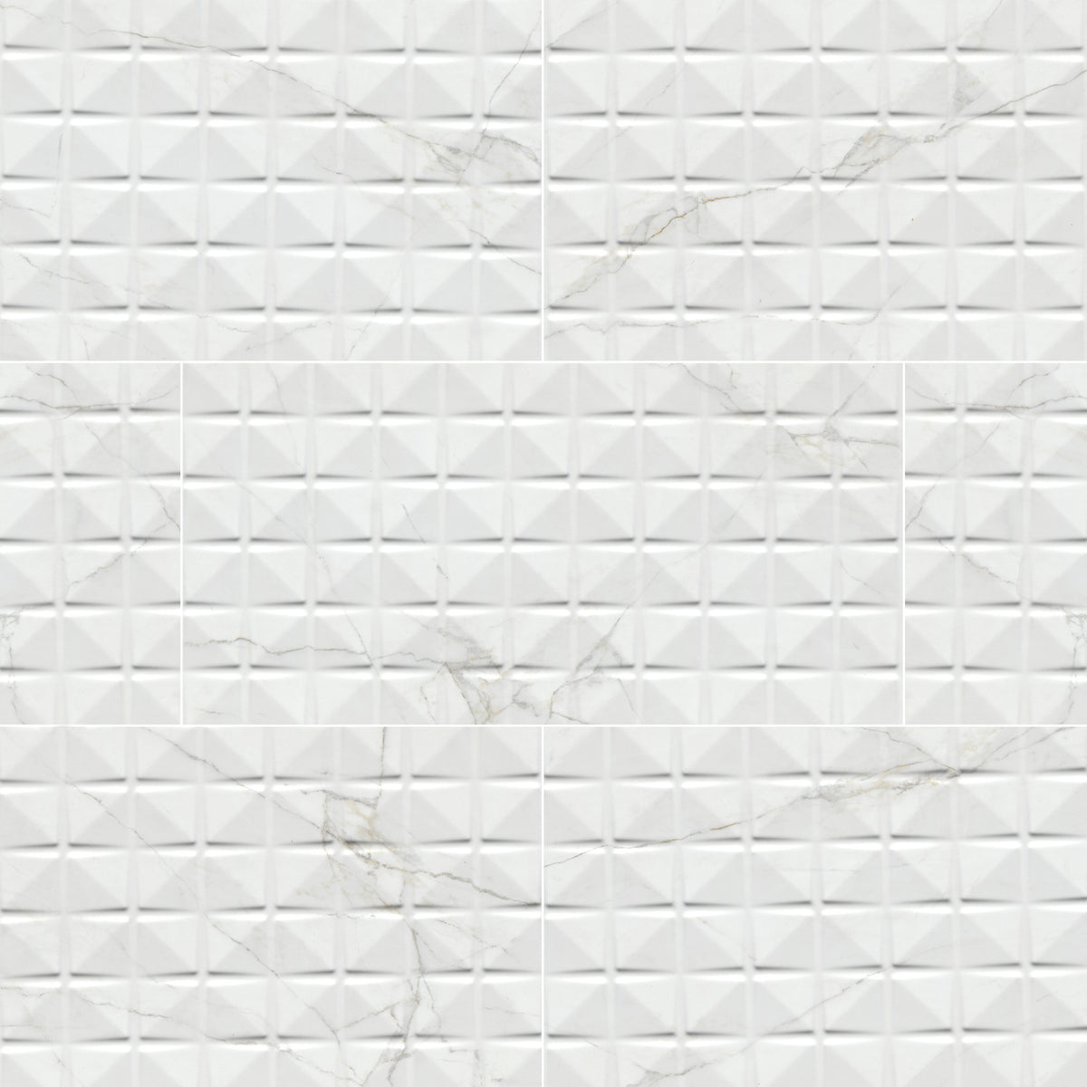 MSI Dymo Calacatta Chex White 12 x 24 Glossy Ceramic tile (NDYMCALCHEWHI1224G-N) – MSI product image