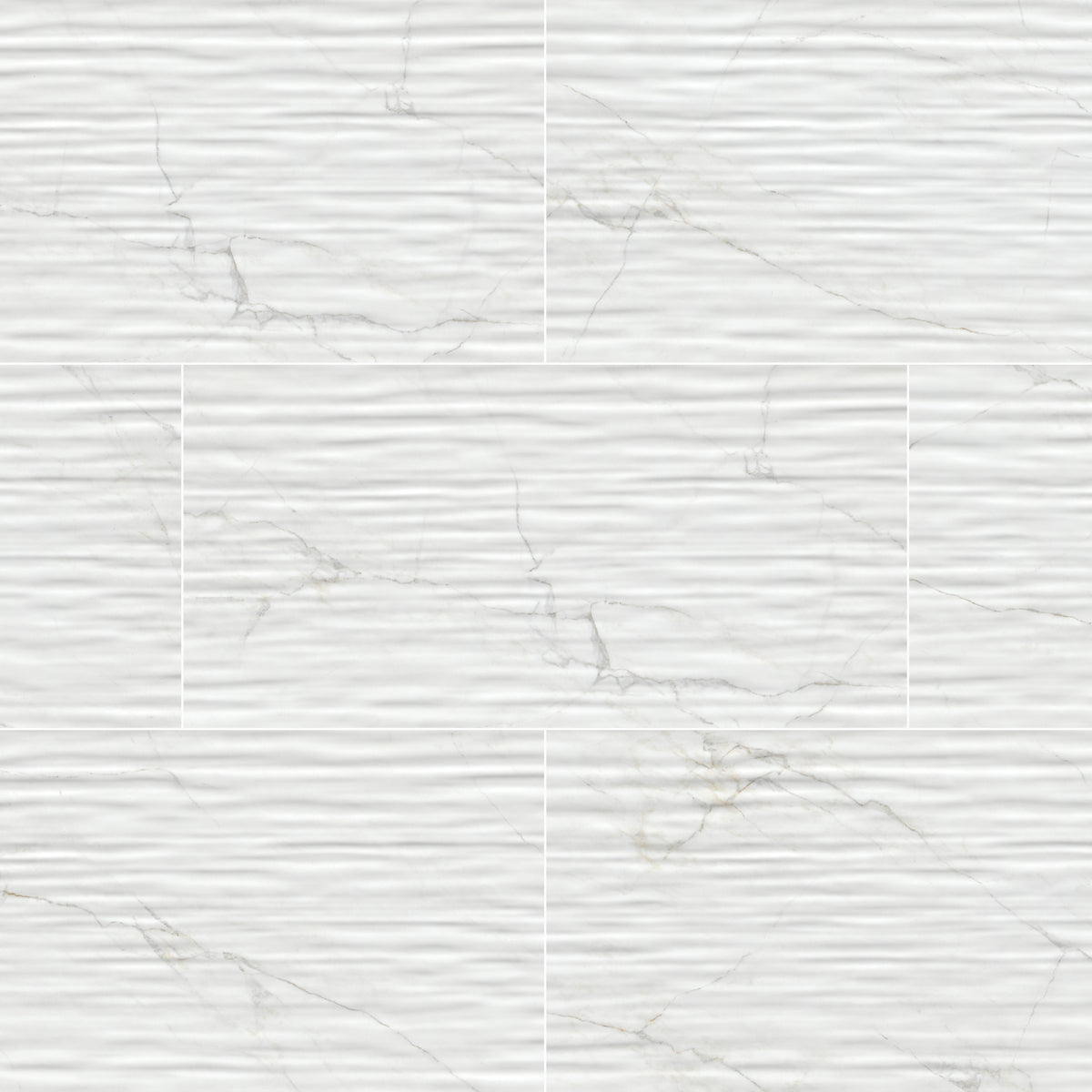 MSI Dymo Calacatta Stripe White 12 x 24 Glossy Ceramic tile (NDYMCALSTRWHI1224G-N) – MSI product image