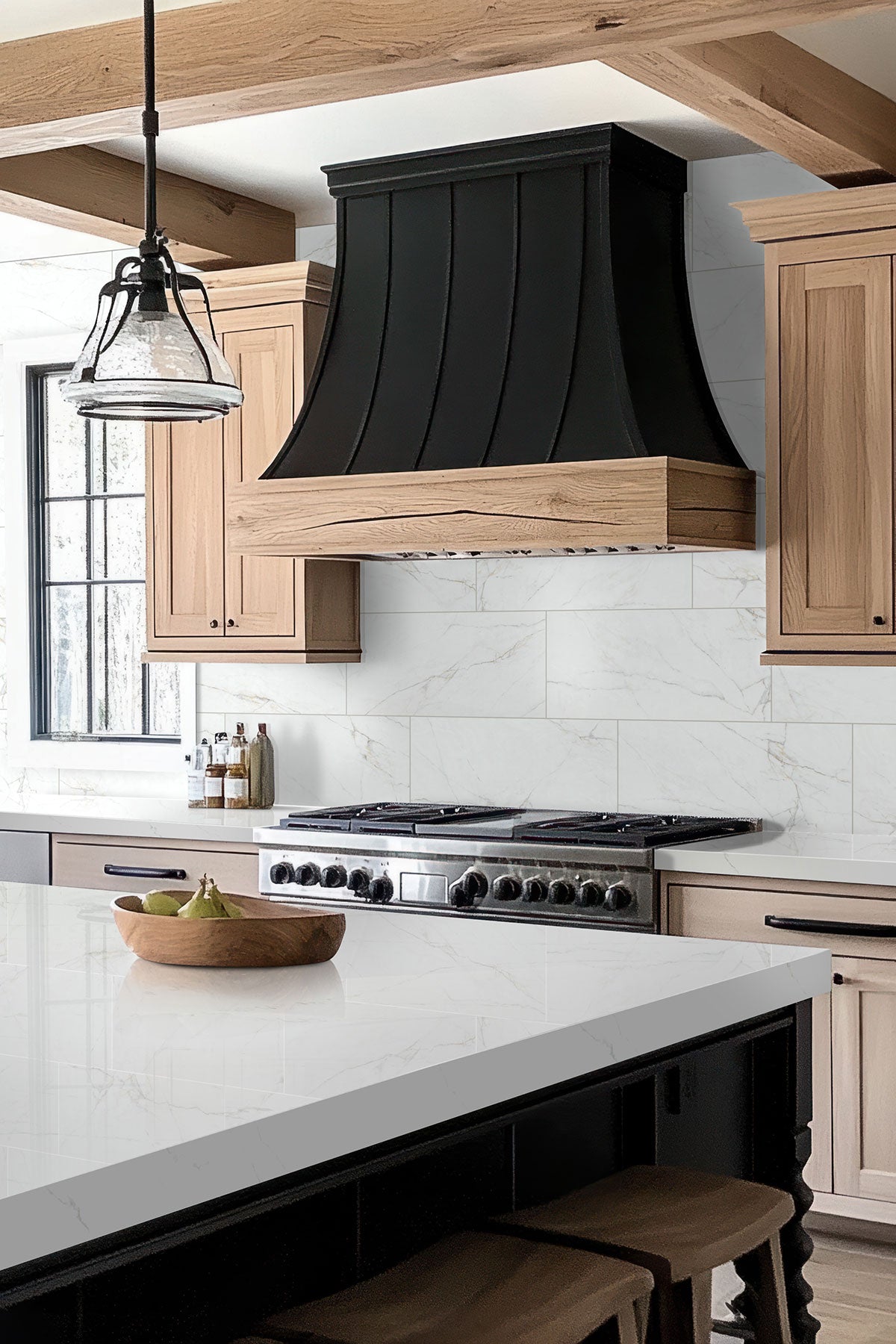 MSI Dymo Calacatta White 12 x 24 Glossy Ceramic tile (NDYMCALWHI1224G-N) – MSI room scene (kitchen)