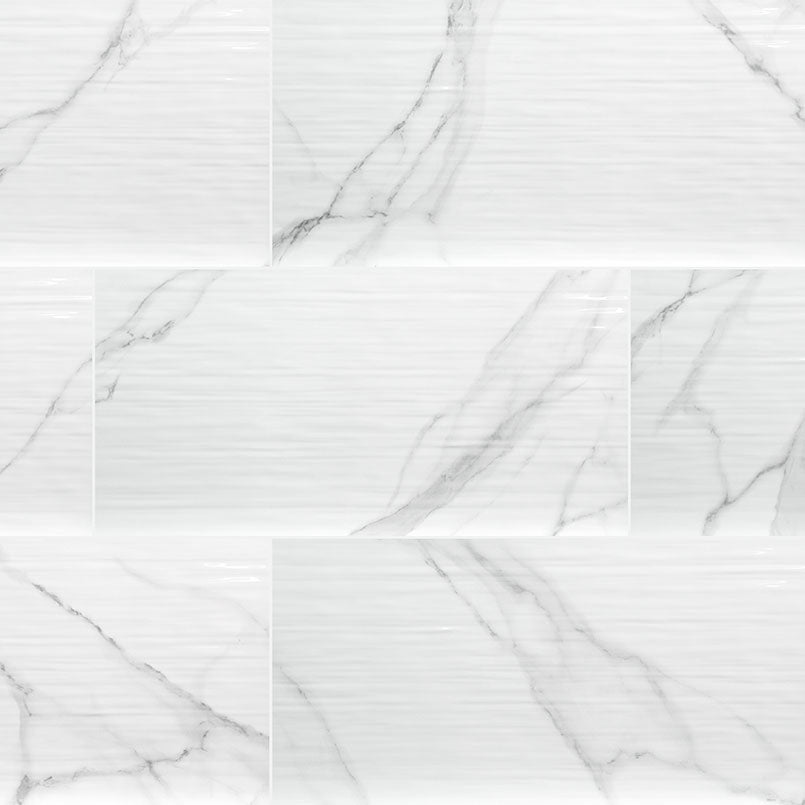 MSI Dymo Statuary Stripe White 12 x 24 Glossy Ceramic tile (NDYMSTASTRWHI1224G-N) – MSI product image