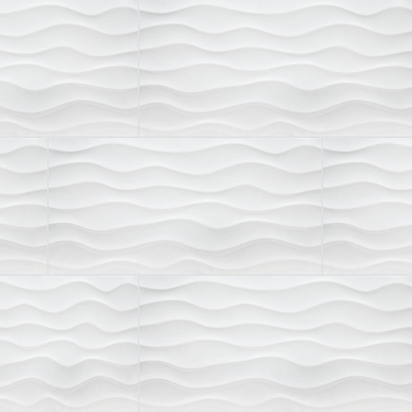 MSI Dymo Wavy White 12 x 24 Glossy Ceramic tile (NDYMWAVWHI1224G-N) – MSI product image