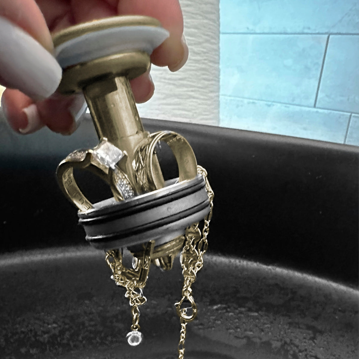 Stylish Brushed Gold Standard Pop-Up Drain Vessel Sink Without Overflow D-703G