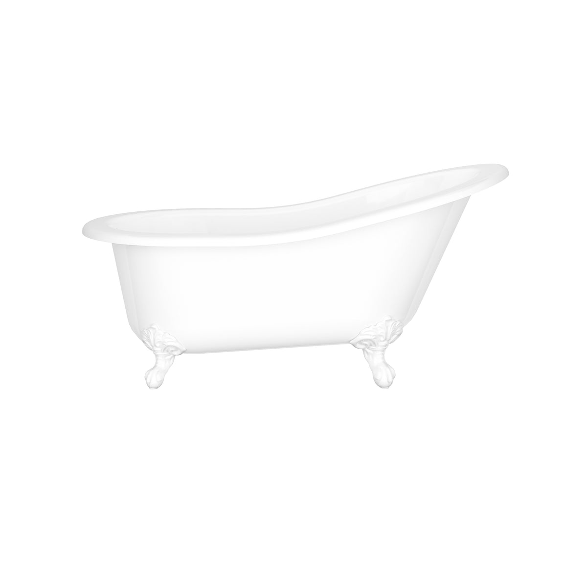 Victoria + Albert Shropshire 61" x 30" Freestanding Slipper Bathtub SHR - Standard White / 61 x 30