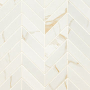 MSI Eden Calacatta Chevron 12 x 15 Matte Porcelain mosaic (NEDECALCHE12X15) – MSI product image
