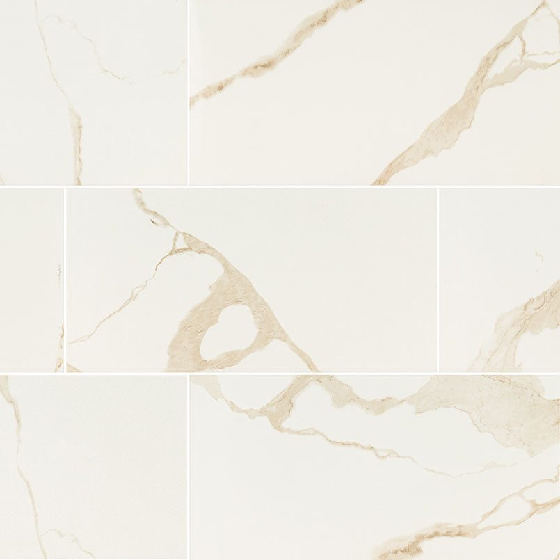 MSI Eden Calacatta 12 x 24 Matte Porcelain tile (NEDECAL1224) – MSI product image