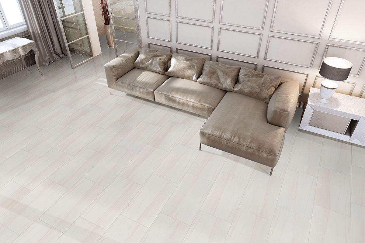 MSI Eden Dolomite 3 x 3 Matte Porcelain mosaic (NEDEDOL3X3HEX) – MSI room scene