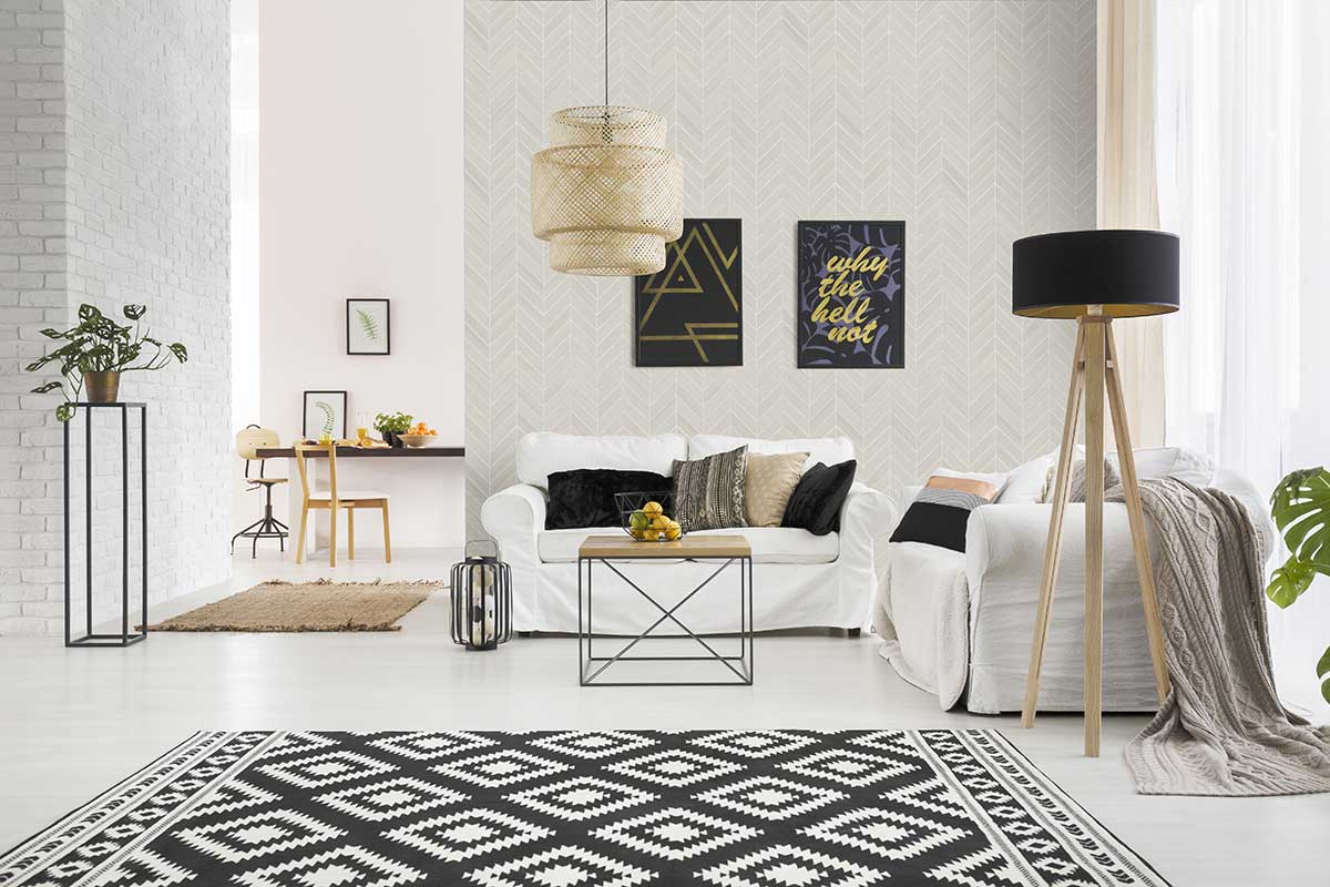 MSI Eden Dolomite 2 x 2 Matte Porcelain mosaic (NEDEDOL2X2HEX) – MSI room scene