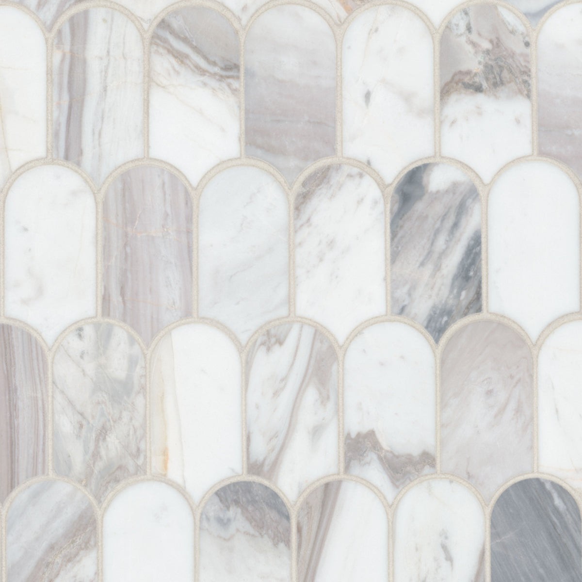 MSI Edessa Scallop Polished Marble mosaic (SMOT-EDE-SCAP8MM) – MSI product image