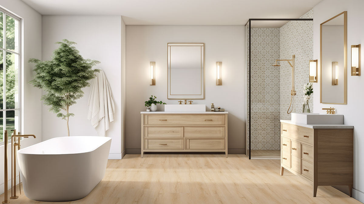 MSI Zaria Elo 8 x 8 Matte Porcelain tile (NZARELO8X8) – MSI room scene (bathroom)