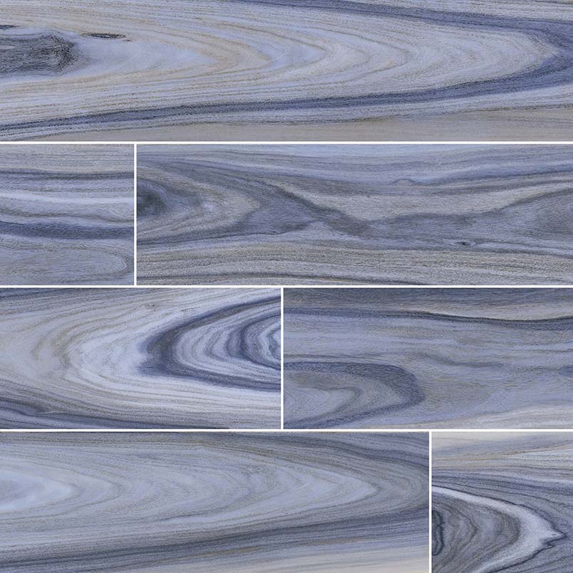 MSI Dellano Exotic Blue 8 x 48 Polished Porcelain tile (NDELEXOBLUE8X48P) – MSI product image