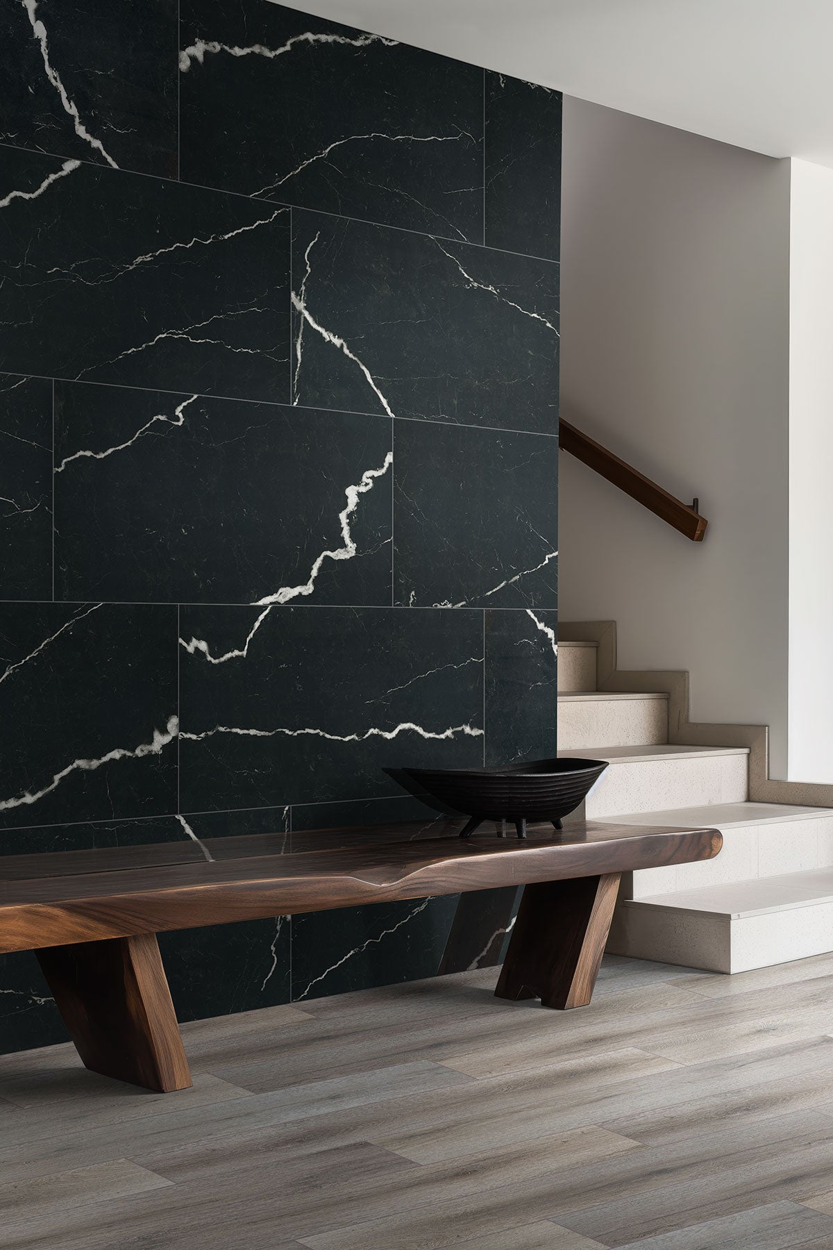 MSI Exotika Soho Noir 24 x 48 Polished Porcelain tile (NSOHNOI2448P) – MSI room scene