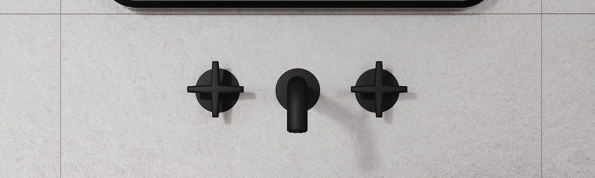 Rubi Lexa Wall-Mounted Bathroom Faucet Without Drain RLX17WD
