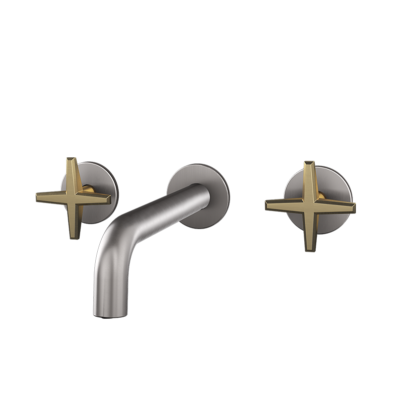 Rubi Lexa Wall-Mounted Bathroom Faucet Without Drain RLX17WD