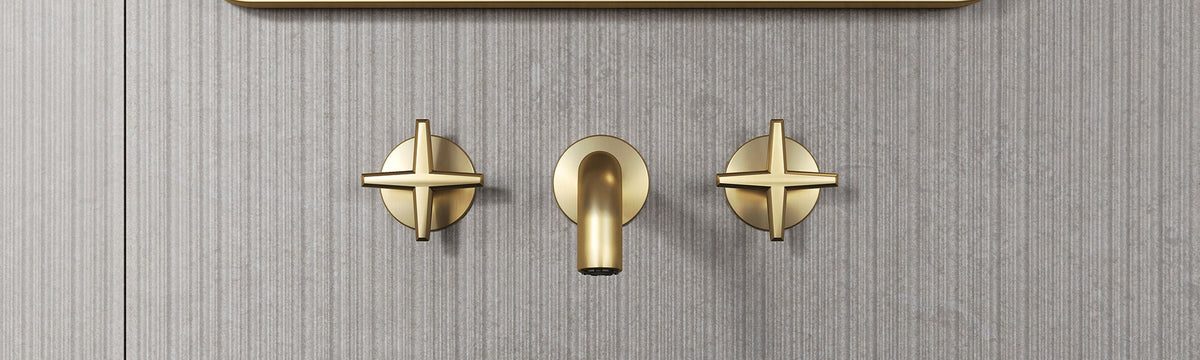 Rubi Lexa Wall-Mounted Bathroom Faucet Without Drain RLX17WD