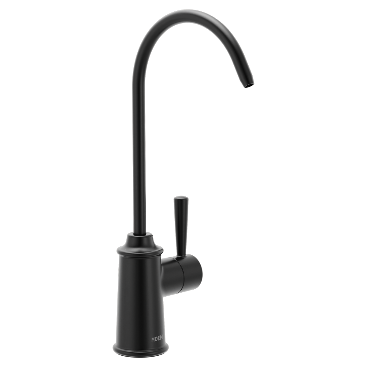 Moen Sip Traditional Single-Handle High-Arc Beverage Faucet F7600 in Matte Black (F7600BL)