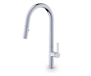 Fluid F820 Pull Down Kitchen Faucet in polished chrome