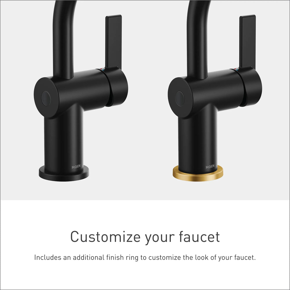 Moen Cia MotionSense Wave Single-Handle High-Arc Single Sensor Bathroom Faucet 6221EW in Matte Black (6221EWBL) - view 12