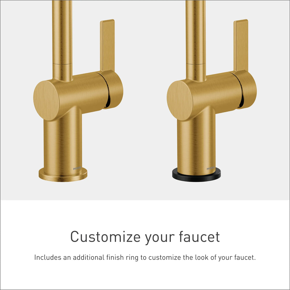Moen Cia Single-Handle High-Arc Pulldown Kitchen Faucet 7622 in Brushed Gold (7622BG) - view 8