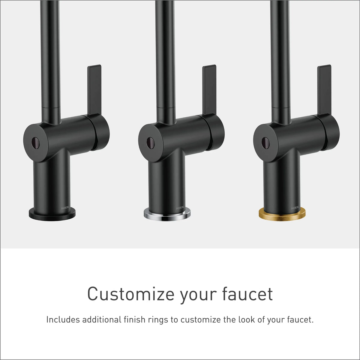 Moen Cia MotionSense Wave Single-Handle High-Arc Single-Sensor Pulldown Kitchen Faucet 7622EW in Matte Black (7622EWBL) - view 3