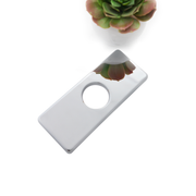 Stylish 6" Bath Deck Plate Polished Chrome Square Shape A-801C