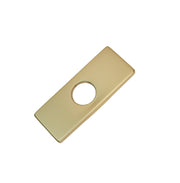 Stylish 6" Bath Deck Plate Brushed Gold Square Shape A-801G