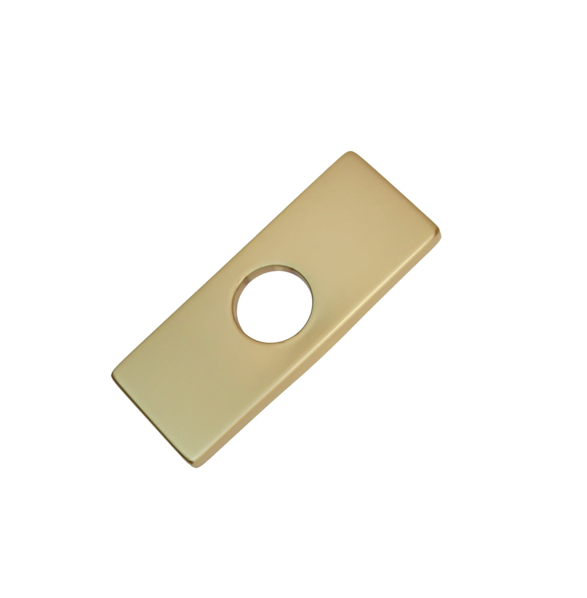 Stylish 6" Bath Deck Plate Brushed Gold Square Shape A-801G
