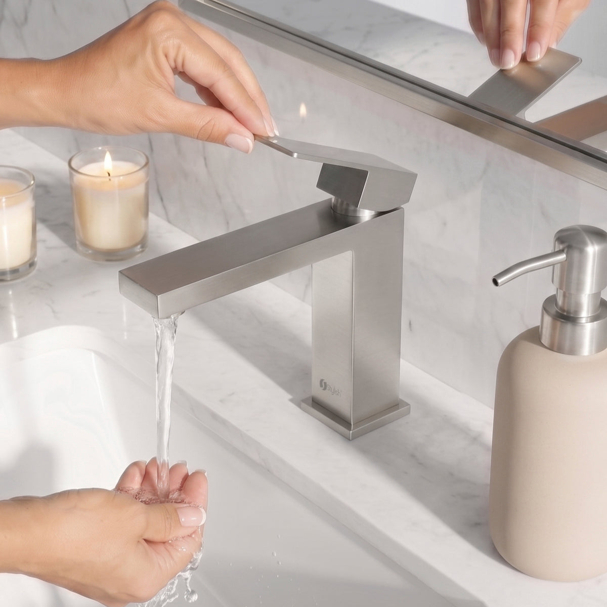 Stylish Ava Single Handle Bathroom Faucet B-112B