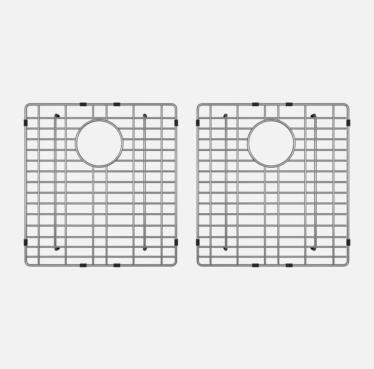 Stylish Banff Stainless Steel Sink Grid Set of 2 for S-833W Sink G-833
