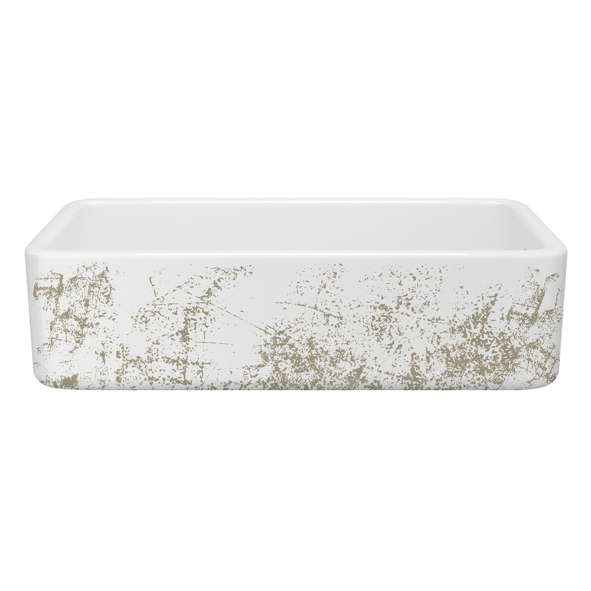 Shaws Lancaster 36" Single Bowl Farmhouse Apron Front Fireclay Kitchen Sink RC3618 - Metallic Gold