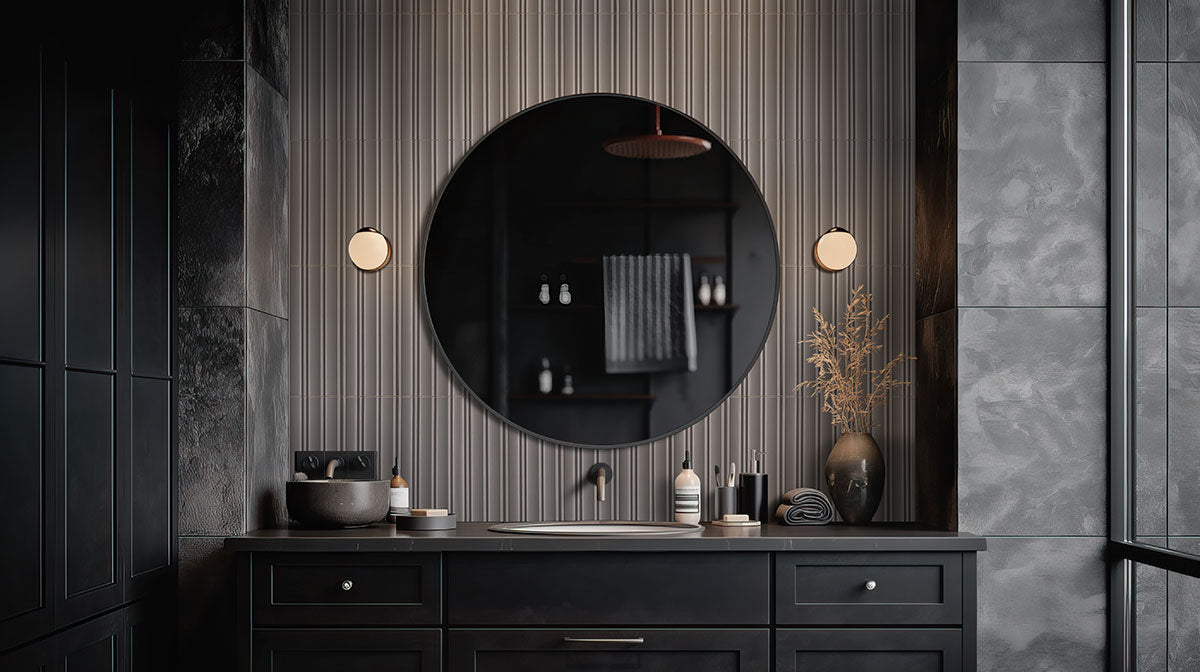 MSI Folk Charcoal 7 x 16 Satin Porcelain tile (NWGFOLCHA7X16) – MSI room scene (bathroom)