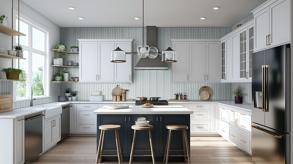 MSI Folk Sky 7 x 16 Satin Porcelain tile (NWGFOLSKY7X16) – MSI room scene (kitchen)