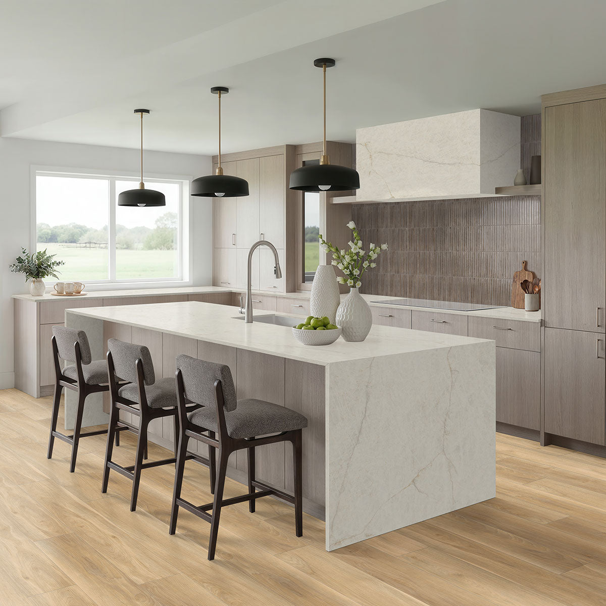 MSI Gems Grigio 5 x 10 Glossy Porcelain tile (NWGGEMGRI5X10G) – MSI room scene (kitchen)