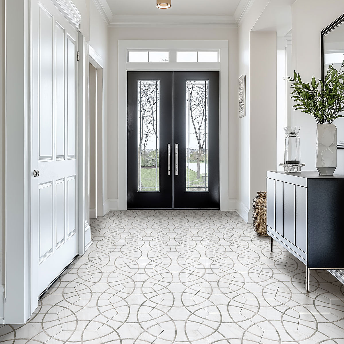 MSI Geoglam Cloud 11 x 13 Matte Porcelain tile (NGEOCLO11X13) – MSI room scene